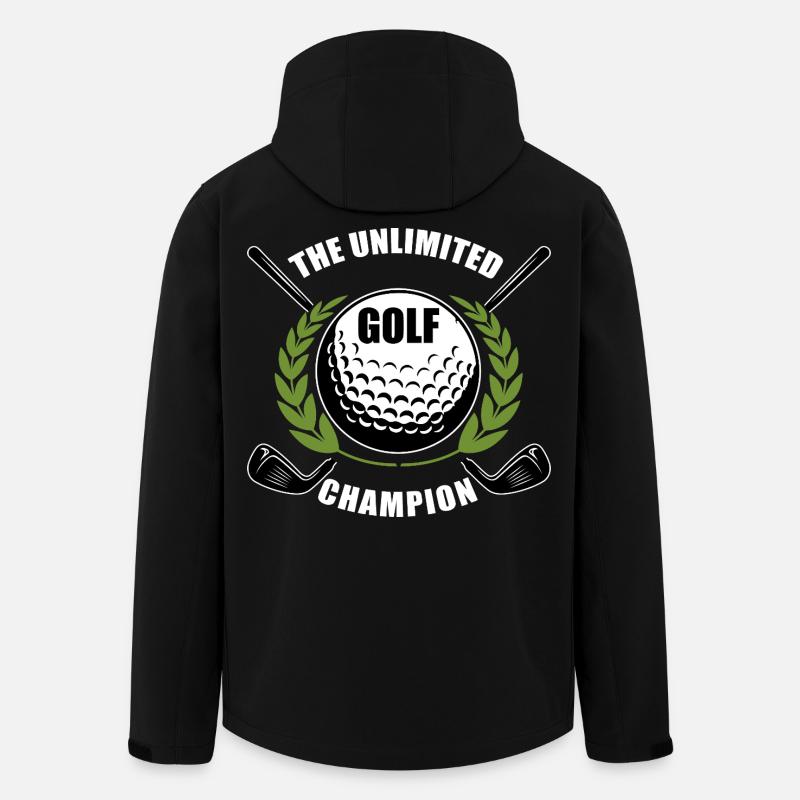 Golf - Recycelte Männer Softshell-Jacke von Stanley/Stella - Schwarz