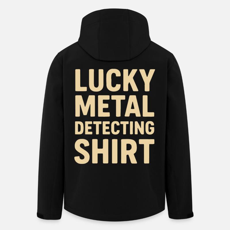 Glücksmetall-Erkennungs-Hemdendetektor-Schatz - Recycelte Männer Softshell-Jacke von Stanley/Stella - Schwarz