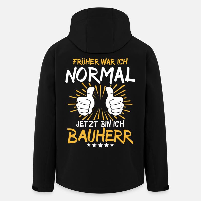 Builder Spruch - Men’s Recycled Softshell Jacket by Stanley/Stella - black