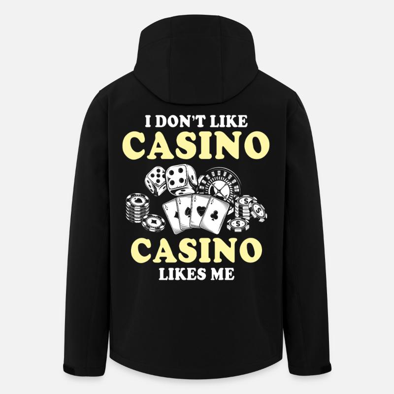 Joueurs de casino casino - Veste softshell homme en polyester recyclé Stanley/Stella - noir