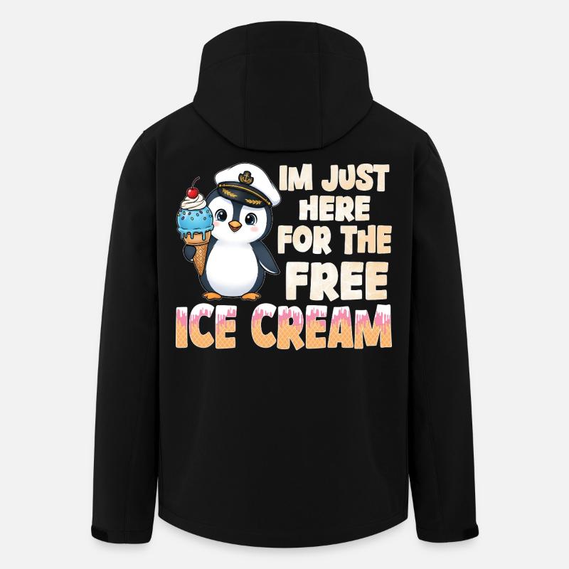 Penguin Captain - Men’s Recycled Softshell Jacket by Stanley/Stella - black