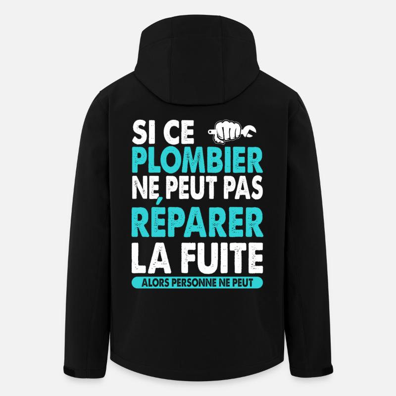 Klempnerberuf-Geschenkidee – lustiger Spruch - Recycelte Männer Softshell-Jacke von Stanley/Stella - Schwarz