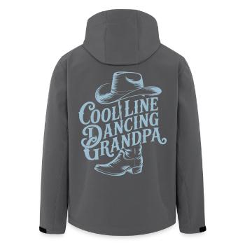 Cool Line Dancing Grandpa - Men’s Recycled Softshell Jacket by Stanley/Stella - black - Back - AI Model Male 185 light (185cm)