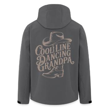 Cooler Line Dance Großvater - Recycelte Männer Softshell-Jacke von Stanley/Stella - Schwarz - Hinten - AI Model Male 185 light (185cm)