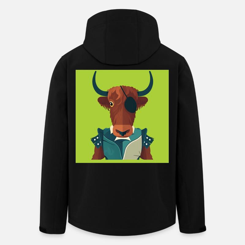 MENSCHLICHER STIER – Baby & Kinder - Recycelte Männer Softshell-Jacke von Stanley/Stella - Schwarz