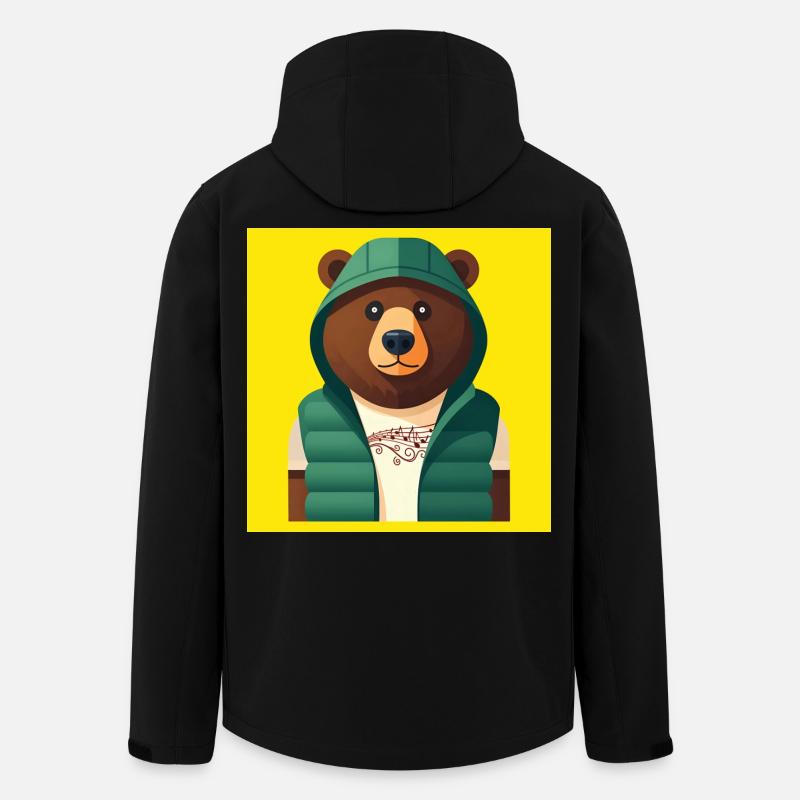 HUMAN BEAR – Baby & Kinder - Recycelte Männer Softshell-Jacke von Stanley/Stella - Schwarz