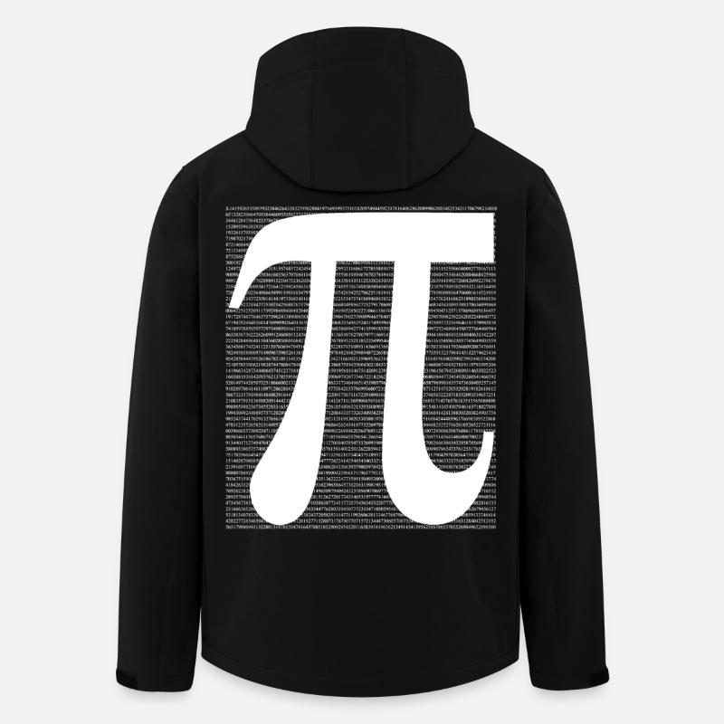 Symbole Pi dans l’art en ligne - Veste softshell homme en polyester recyclé Stanley/Stella - noir