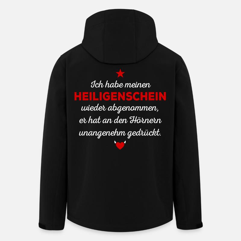 Heiligenschein - Recycelte Männer Softshell-Jacke von Stanley/Stella - Schwarz