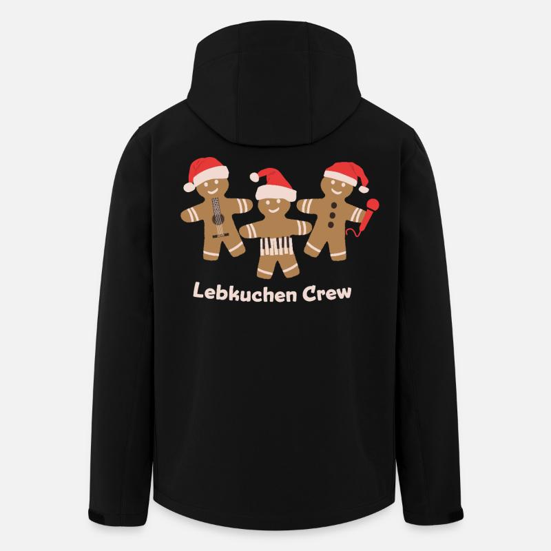 Musicien de la Gingerbread Crew - Veste softshell homme en polyester recyclé Stanley/Stella - noir