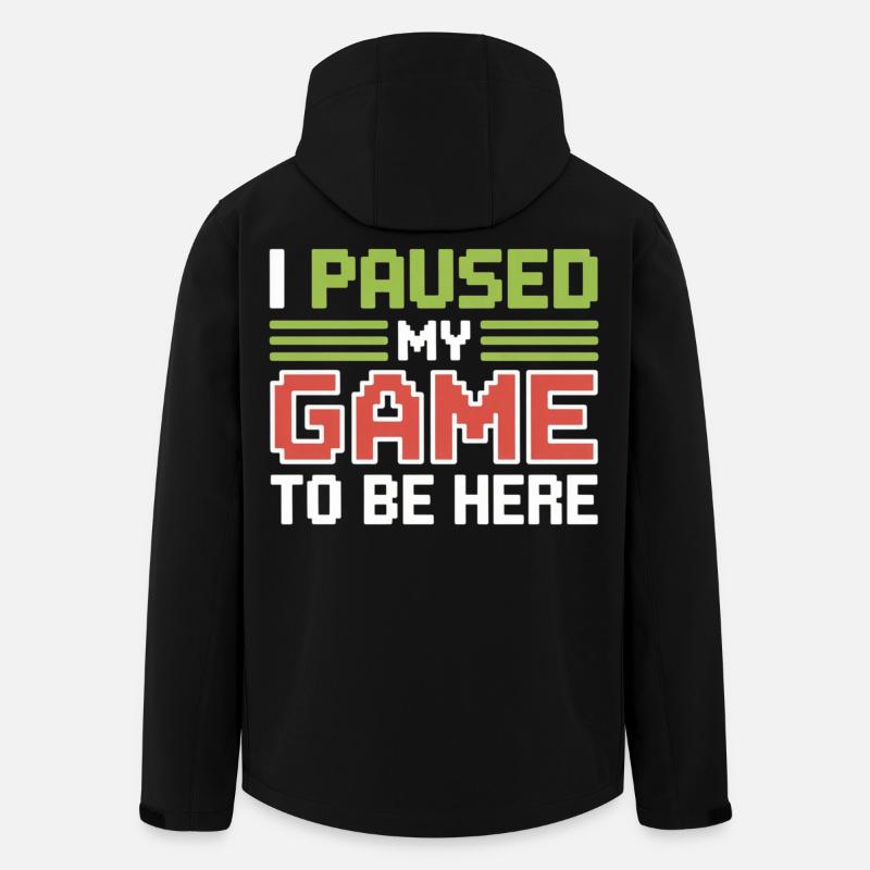 Pause : Mon jeu interrompu - Veste softshell homme en polyester recyclé Stanley/Stella - noir