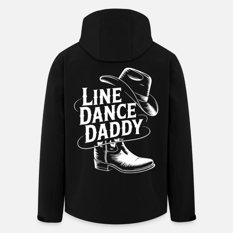 Line Dance Daddy Cowboy Style - Men’s Recycled Softshell Jacket by Stanley/Stella - black