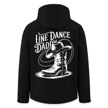 Line Dance Daddy Boots - Recycelte Männer Softshell-Jacke von Stanley/Stella - Schwarz - Hinten - AI Model Male 185 light (185cm)