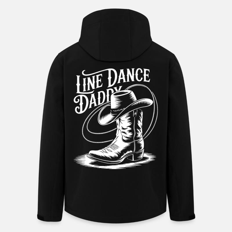 Line Dance Daddy Boots - Recycelte Männer Softshell-Jacke von Stanley/Stella - Schwarz