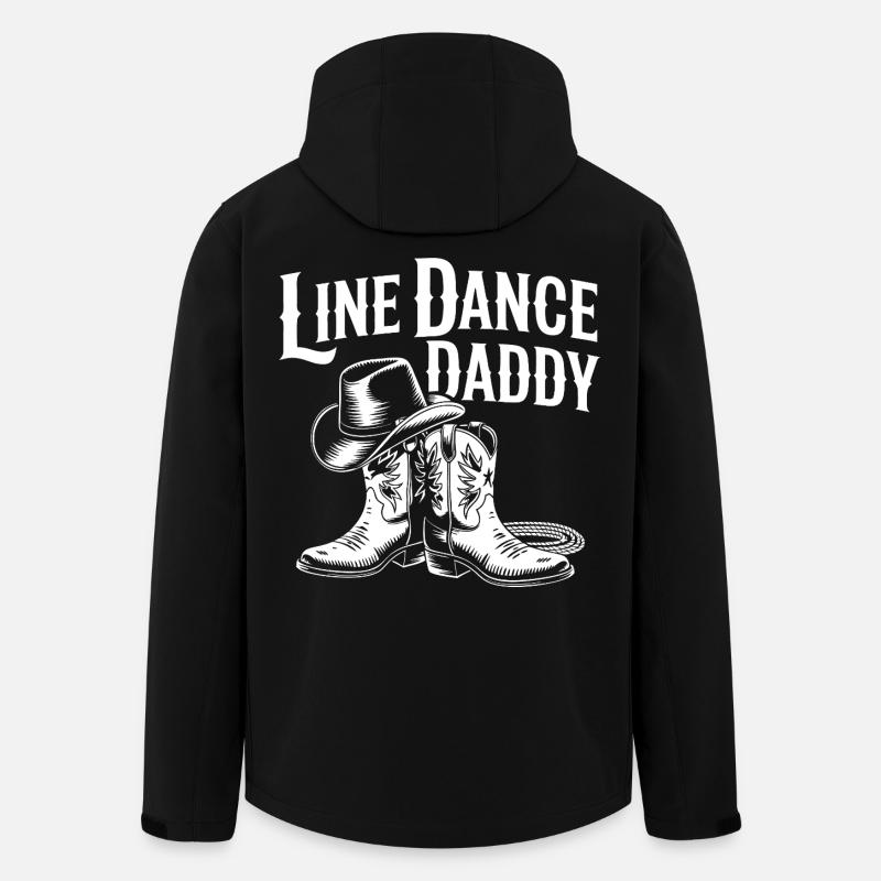 Line Dance Daddy Western Boots - Recycelte Männer Softshell-Jacke von Stanley/Stella - Schwarz