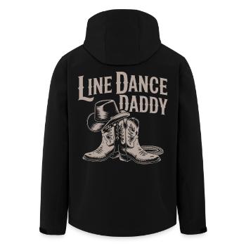 Line Dance Daddy Cowboy Boots - Men’s Recycled Softshell Jacket by Stanley/Stella - black - Back - AI Model Male 185 light (185cm)