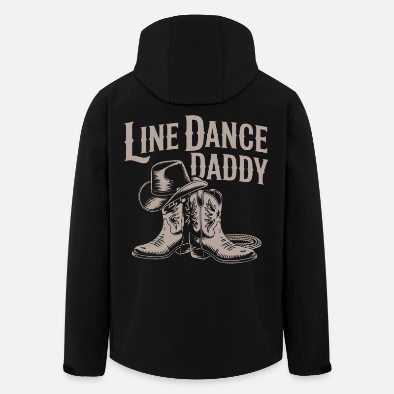 Line Dance Daddy Cowboy Boots - Men’s Recycled Softshell Jacket by Stanley/Stella - black