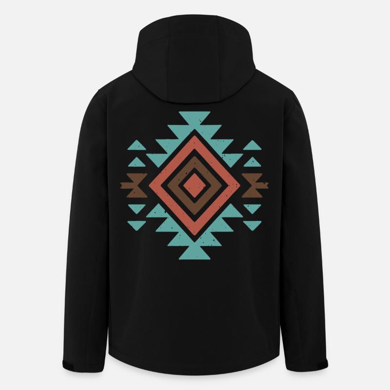 Südwestliche Wüste - Recycelte Männer Softshell-Jacke von Stanley/Stella - Schwarz