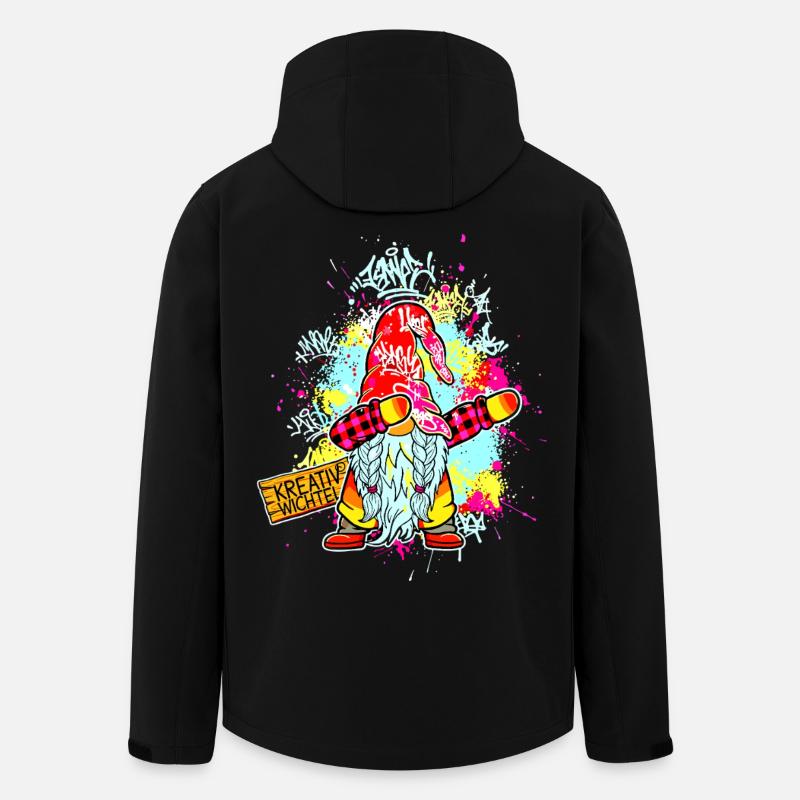 KREATIV WICHTEL Dab Graffiti Künstler XMas  - Recycelte Männer Softshell-Jacke von Stanley/Stella - Schwarz