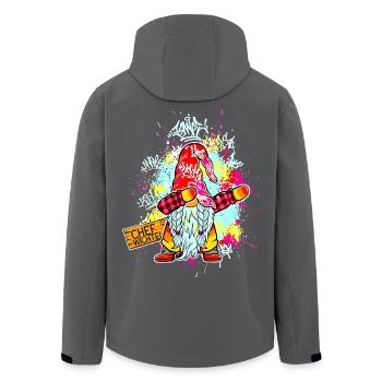 CHEF WICHTEL Dab Graffiti Männlich Xmas - Recycelte Männer Softshell-Jacke von Stanley/Stella - Anthrazit - Hinten - AI Model Male 185 light (185cm)