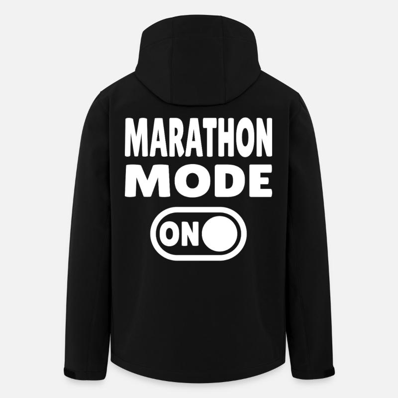 Marathon Mode On – Running with passion - Men’s Recycled Softshell Jacket by Stanley/Stella - black
