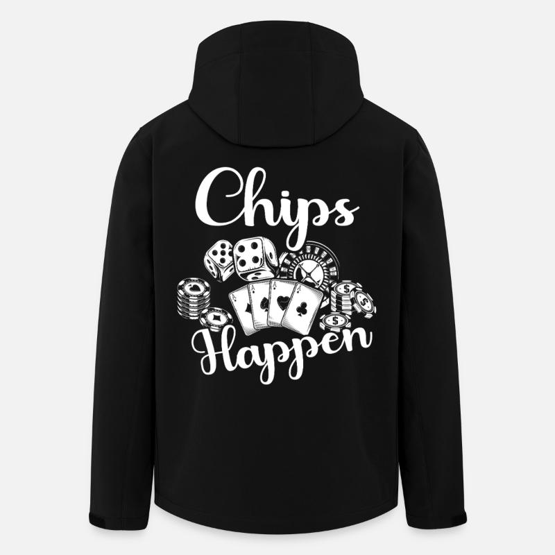 Casino Glücksspieler - Recycelte Männer Softshell-Jacke von Stanley/Stella - Schwarz
