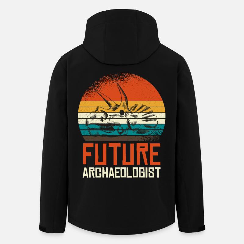 Futur Archäologe Fossil Skull - Recycelte Männer Softshell-Jacke von Stanley/Stella - Schwarz