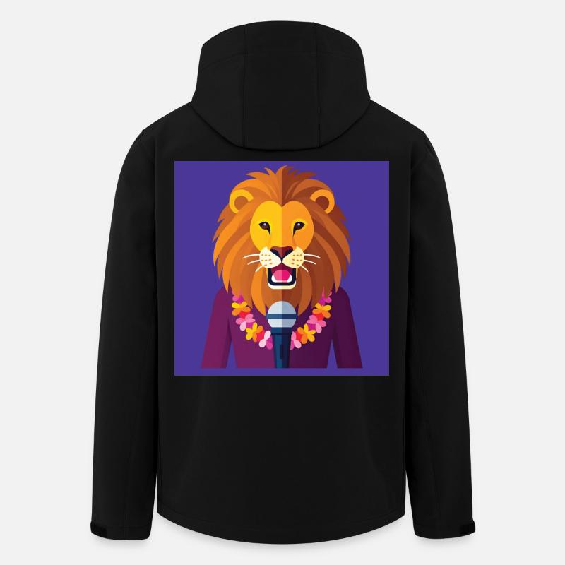MENSCHLICHER LÖWE – Baby & Kinder - Recycelte Männer Softshell-Jacke von Stanley/Stella - Schwarz