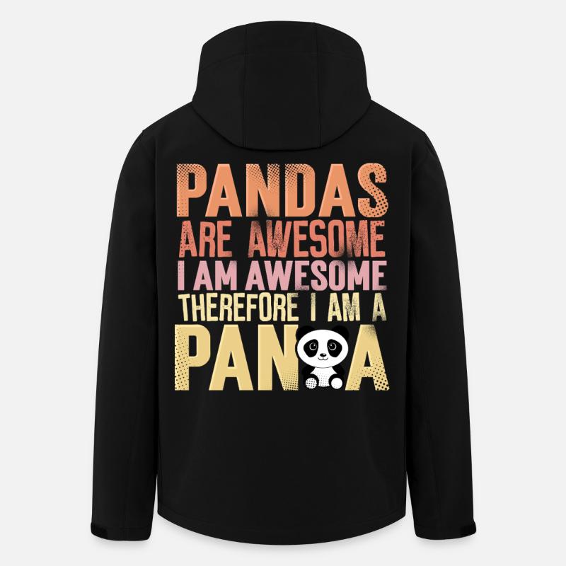 Panda - Men’s Recycled Softshell Jacket by Stanley/Stella - black