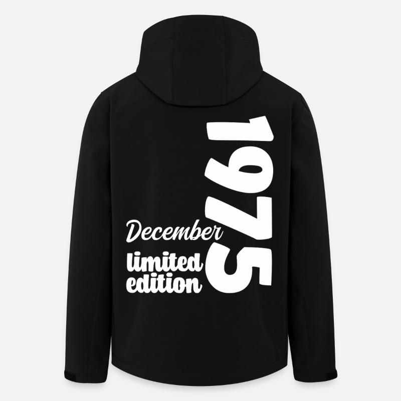 Geburtstag Dezember 1975 Limited Edition Geschenk - Recycelte Männer Softshell-Jacke von Stanley/Stella - Schwarz