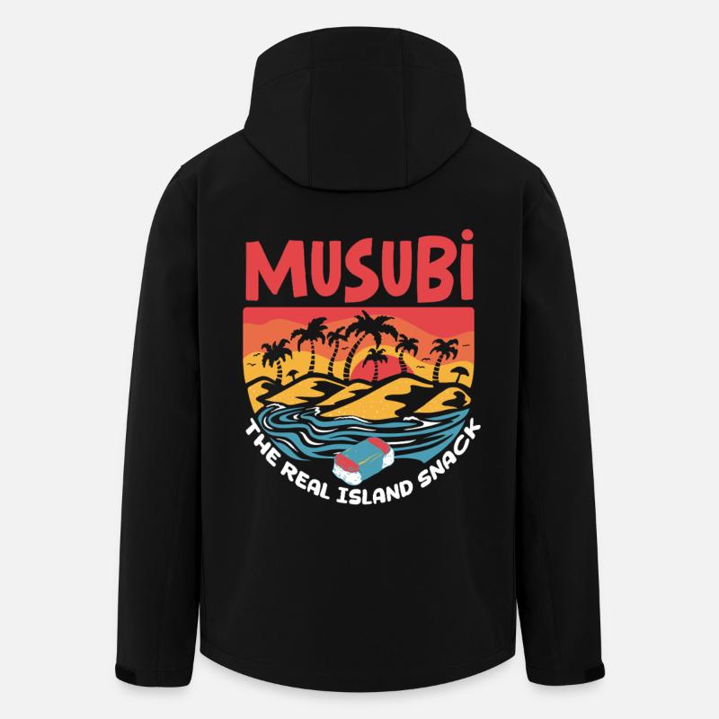Musubi The Real Island Snack - Men’s Recycled Softshell Jacket by Stanley/Stella - black