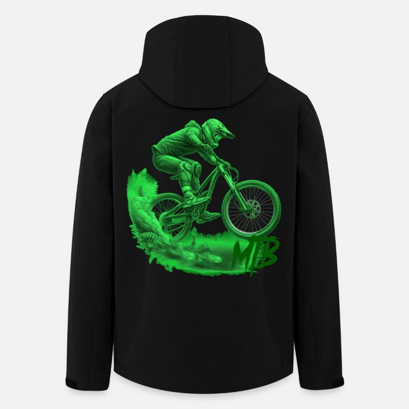 MTB - Recycelte Männer Softshell-Jacke Discoverer von Stanley/Stella - Schwarz