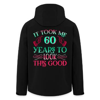 Il a fallu 60 ans pour être aussi beau - Veste softshell homme en polyester recyclé Stanley/Stella - noir - Dos - AI Model Male 185 light (185cm)