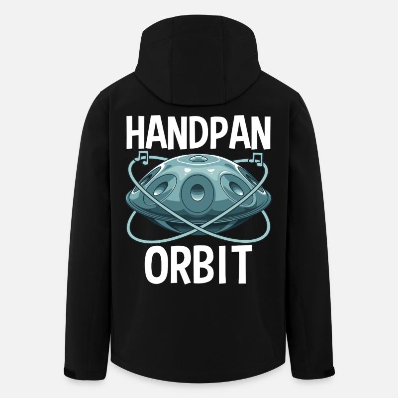 Handpan Orbit - Men’s Recycled Softshell Jacket by Stanley/Stella - black