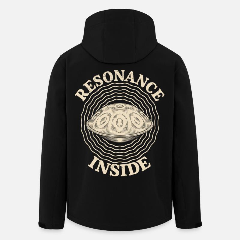 Resonance Inside Handpan - Men’s Recycled Softshell Jacket by Stanley/Stella - black
