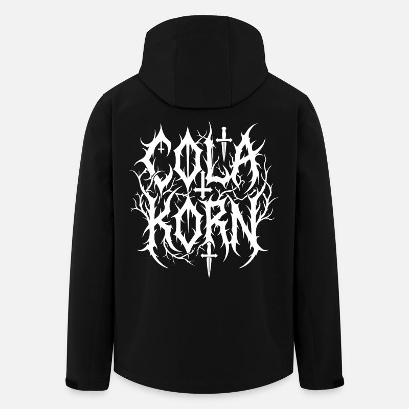 Cola Korn Black Metal - Recycelte Männer Softshell-Jacke von Stanley/Stella - Schwarz