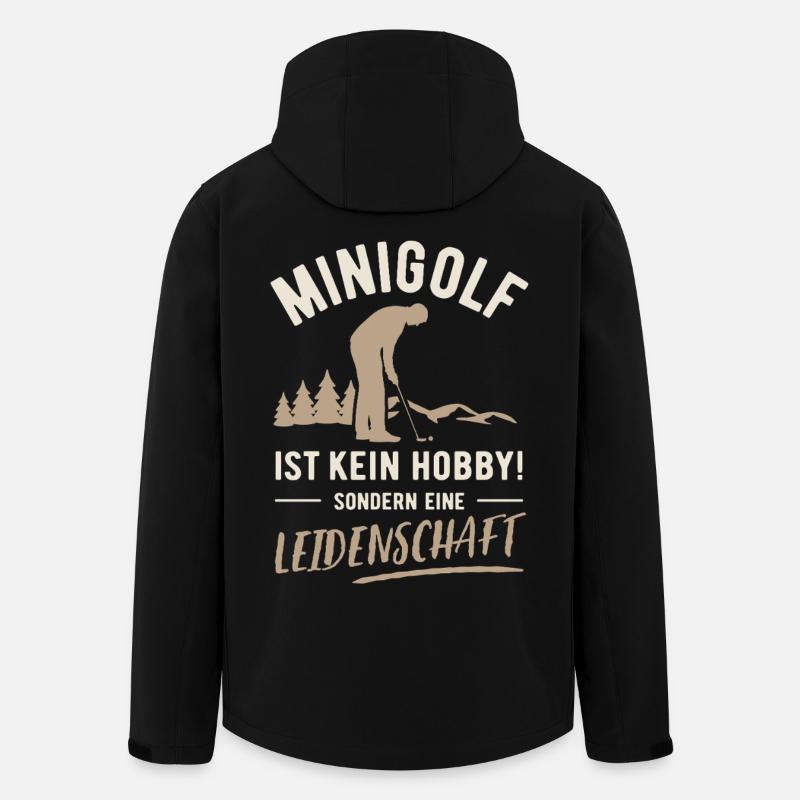 Minigolf | Kein Hobby sondern Leidenschaft - Men’s Recycled Softshell Jacket by Stanley/Stella - black