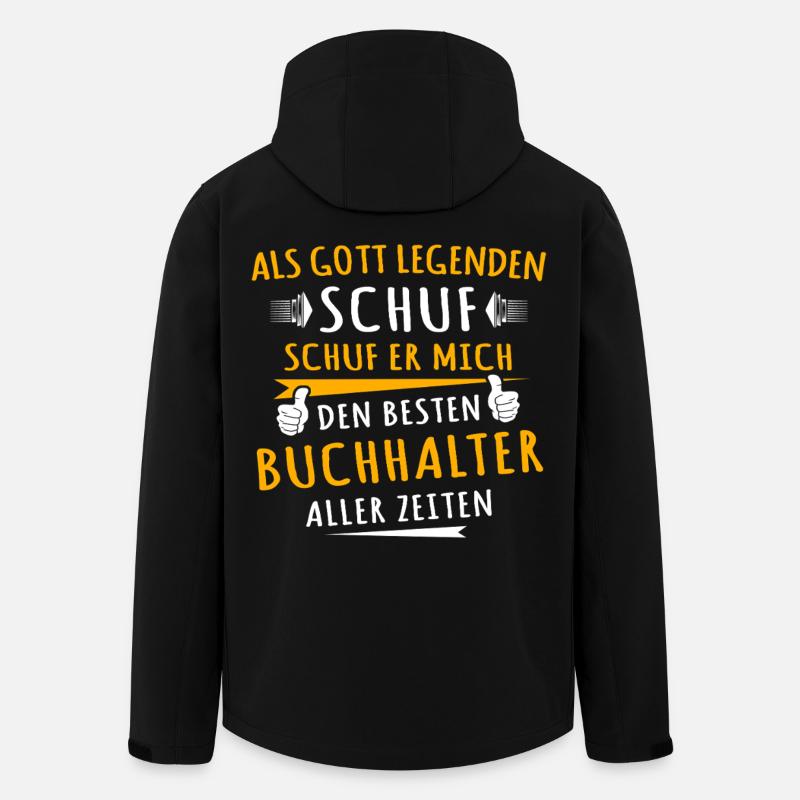 Buchhalter - Recycelte Männer Softshell-Jacke von Stanley/Stella - Schwarz