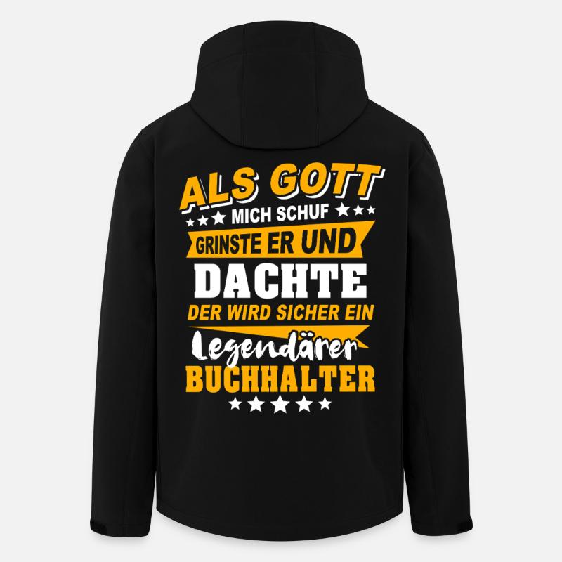 Buchhalter Sprüche - Recycelte Männer Softshell-Jacke von Stanley/Stella - Schwarz