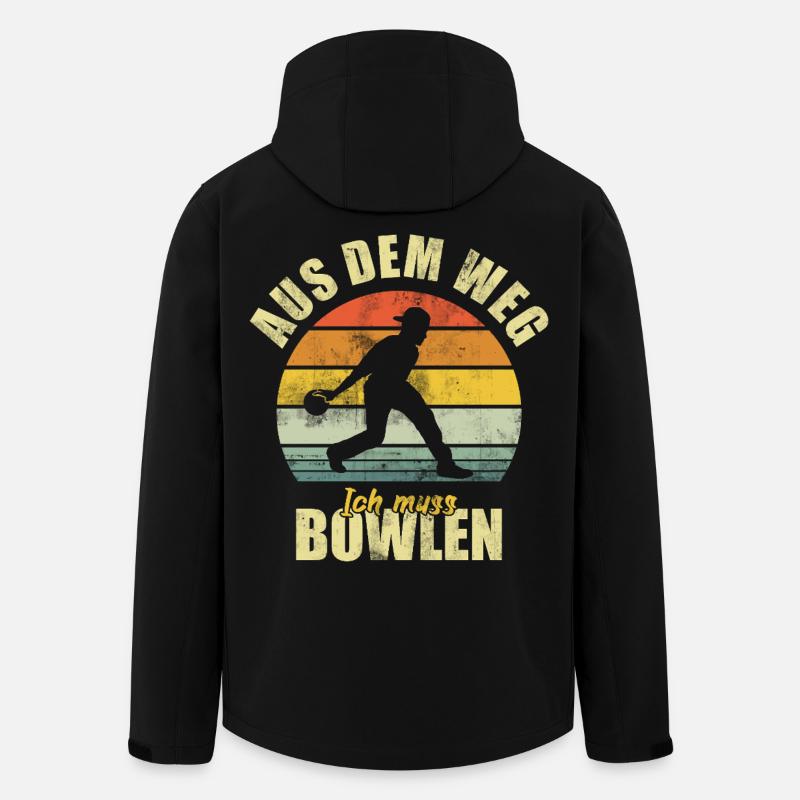 Bowling Bowling Drôle de dicon - Veste softshell homme en polyester recyclé Stanley/Stella - noir