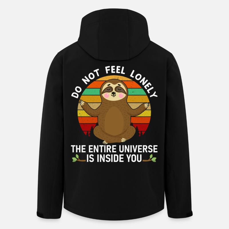 Sloth Universe in You - Men’s Recycled Softshell Jacket by Stanley/Stella - black