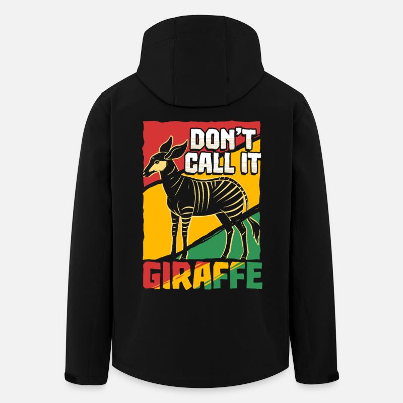 Okapi Animal - Veste softshell homme en polyester recyclé Stanley/Stella - noir