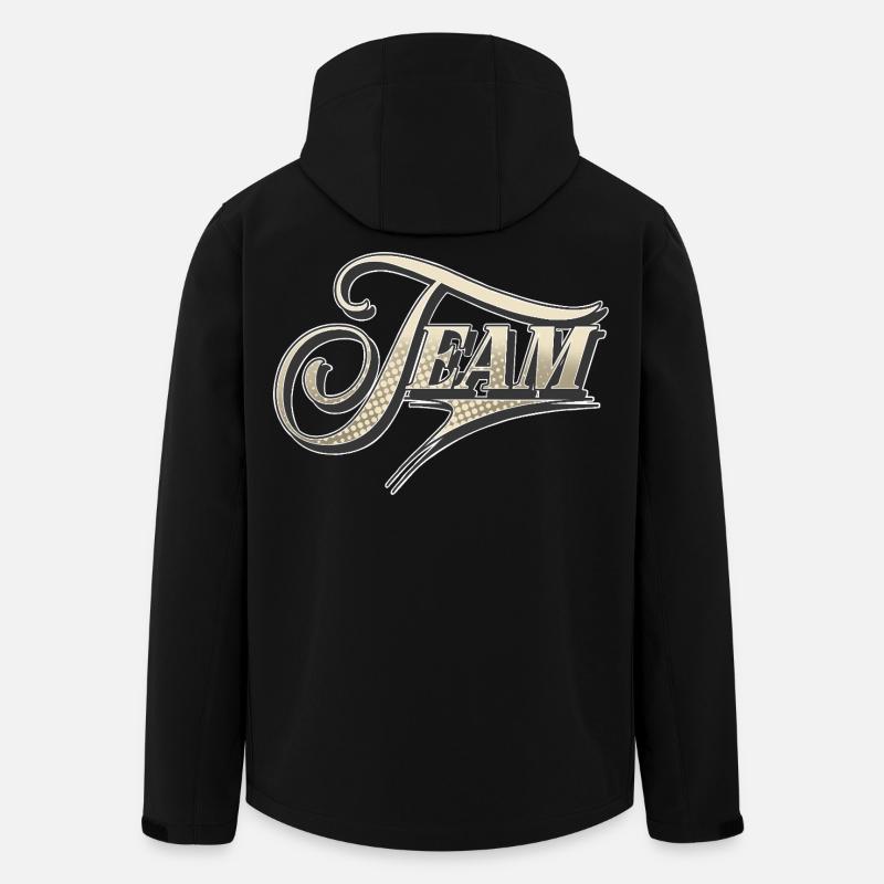 Team - Recycelte Männer Softshell-Jacke von Stanley/Stella - Schwarz