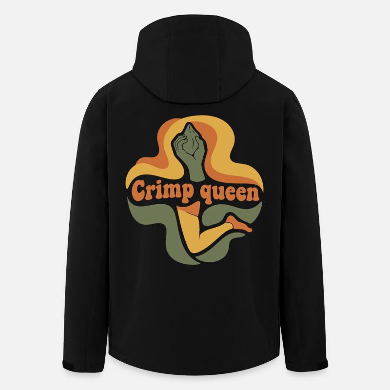 Grimpeur de bloc escaladeur Crimp Queen - Veste softshell homme en polyester recyclé Stanley/Stella - noir