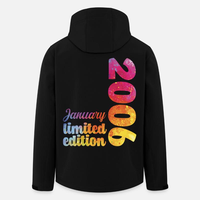 Cadeau D'anniversaire Janvier 2006 Anniversaire  - Veste softshell homme en polyester recyclé Stanley/Stella - noir