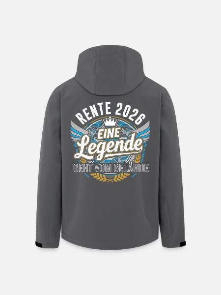 Pension 2026 Pensioner Pensioner Legend Retirement - Men’s Recycled Softshell Jacket by Stanley/Stella - black