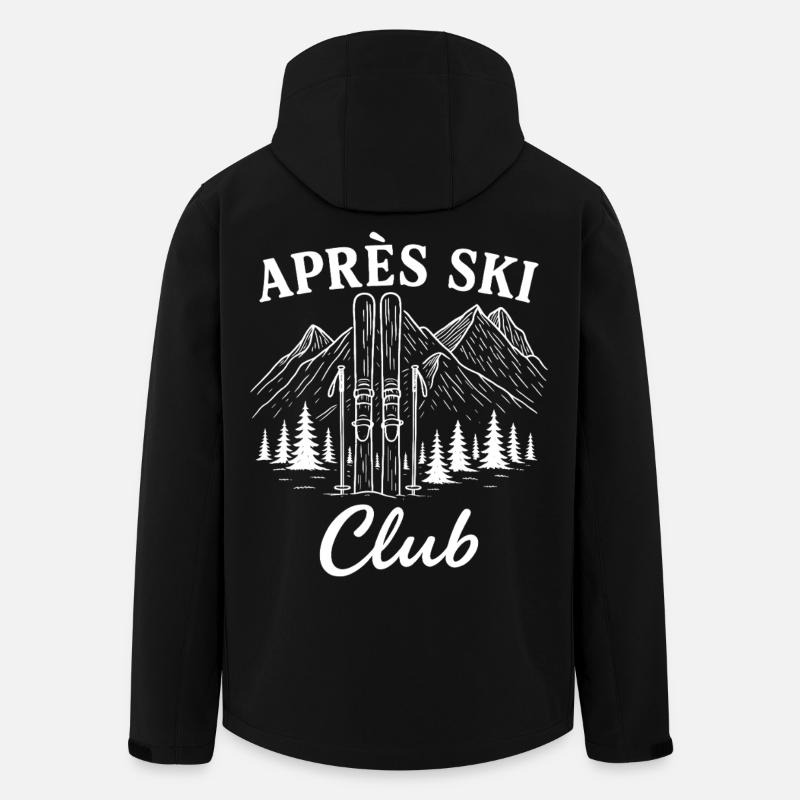 Après Ski Club - Recycelte Männer Softshell-Jacke von Stanley/Stella - Schwarz