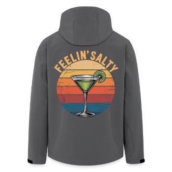 Feelin' Salty T-Shirt – Margarita Cocktail Shirt - Men’s Recycled Softshell Jacket by Stanley/Stella - black - Back - AI Model Male 185 light (185cm)
