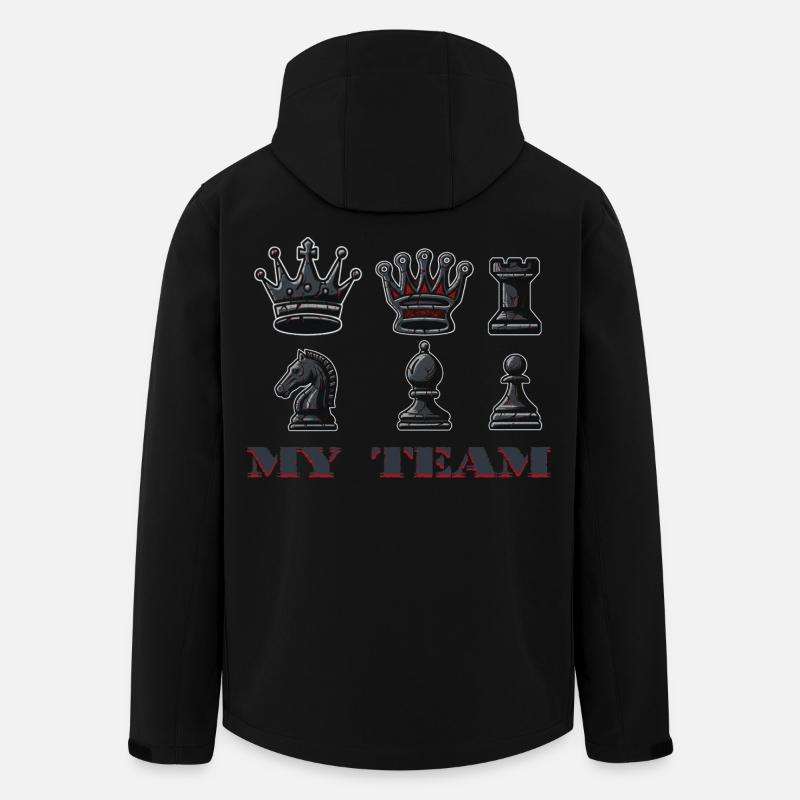 Échecs - Veste softshell homme en polyester recyclé Stanley/Stella - noir
