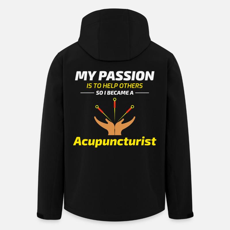 Licensed TCM Practitioner Expert Dedicated  - Men’s Recycled Softshell Jacket by Stanley/Stella - black