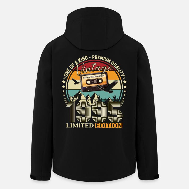 Cassette du 30e anniversaire décembre 1995 - Veste softshell homme en polyester recyclé Stanley/Stella - noir